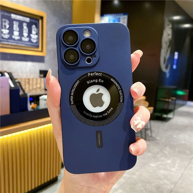 PC漏标带镜头膜防摔苹果13Promax手机壳iPhone14磁吸12硬壳保护新