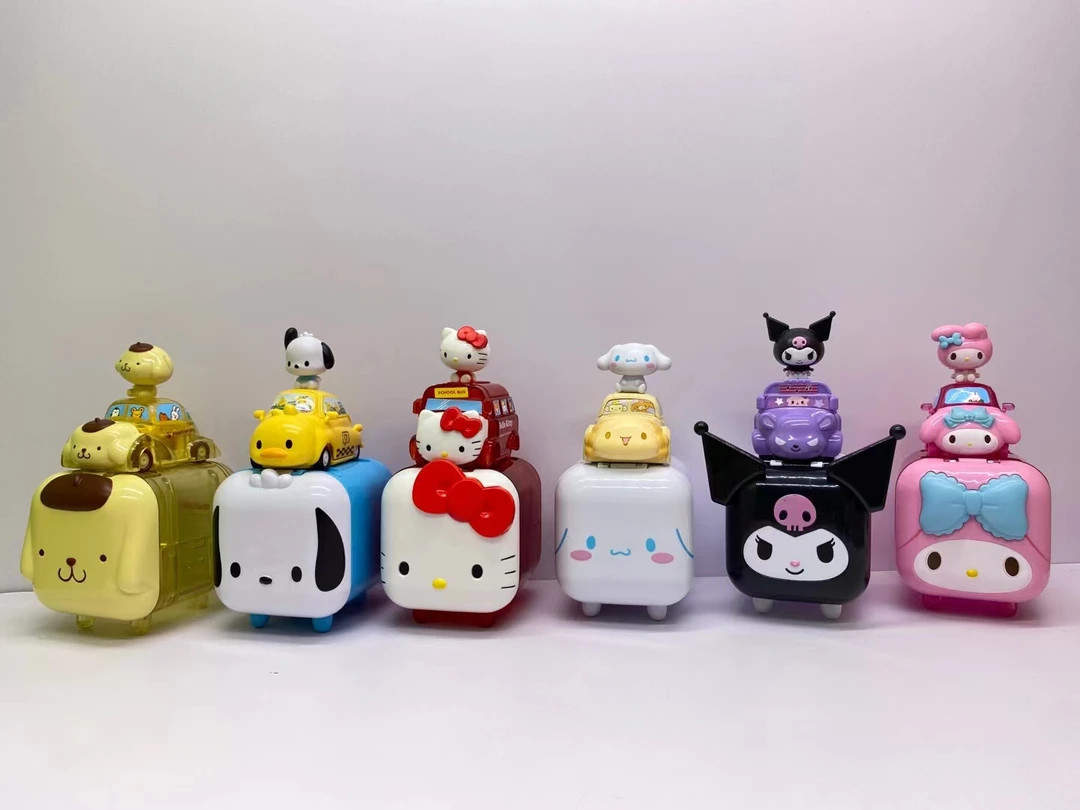 正版新品三丽鸥骑骑家族2小分队出游记盲盒库洛米可爱礼物摆件