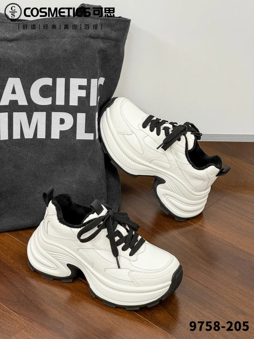 纯色百搭老爹鞋9758-205（69架2）