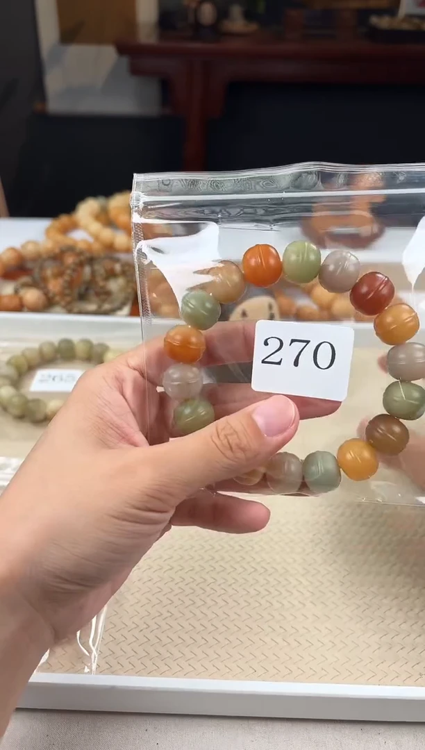 【闪购商品】菩提根/象牙果手串13*15干磨（270）
