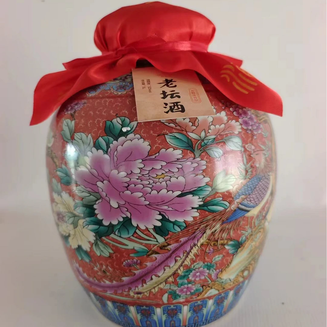 丑哥牛（10）丑哥牛压池老酒52度花开富贵5L1坛52度