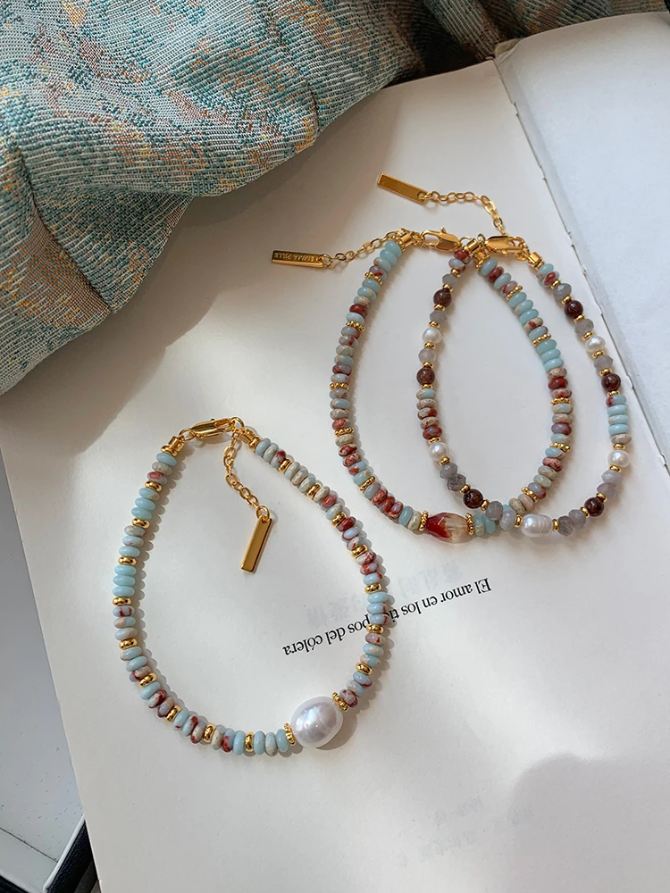 钛钢手链 彩色多巴胺珠珠夏天手链女轻奢小众精致高级感手饰潮