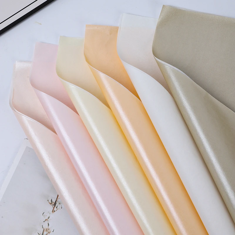 【工厂补贴】38克特厚珠光雪梨纸内衬纸鲜花花束包花纸花店用品材料