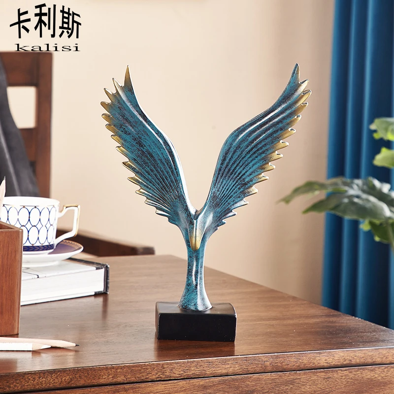 大鹏展翅摆设欧式创意家居摆件现代简约客厅办公室装饰品美式书房