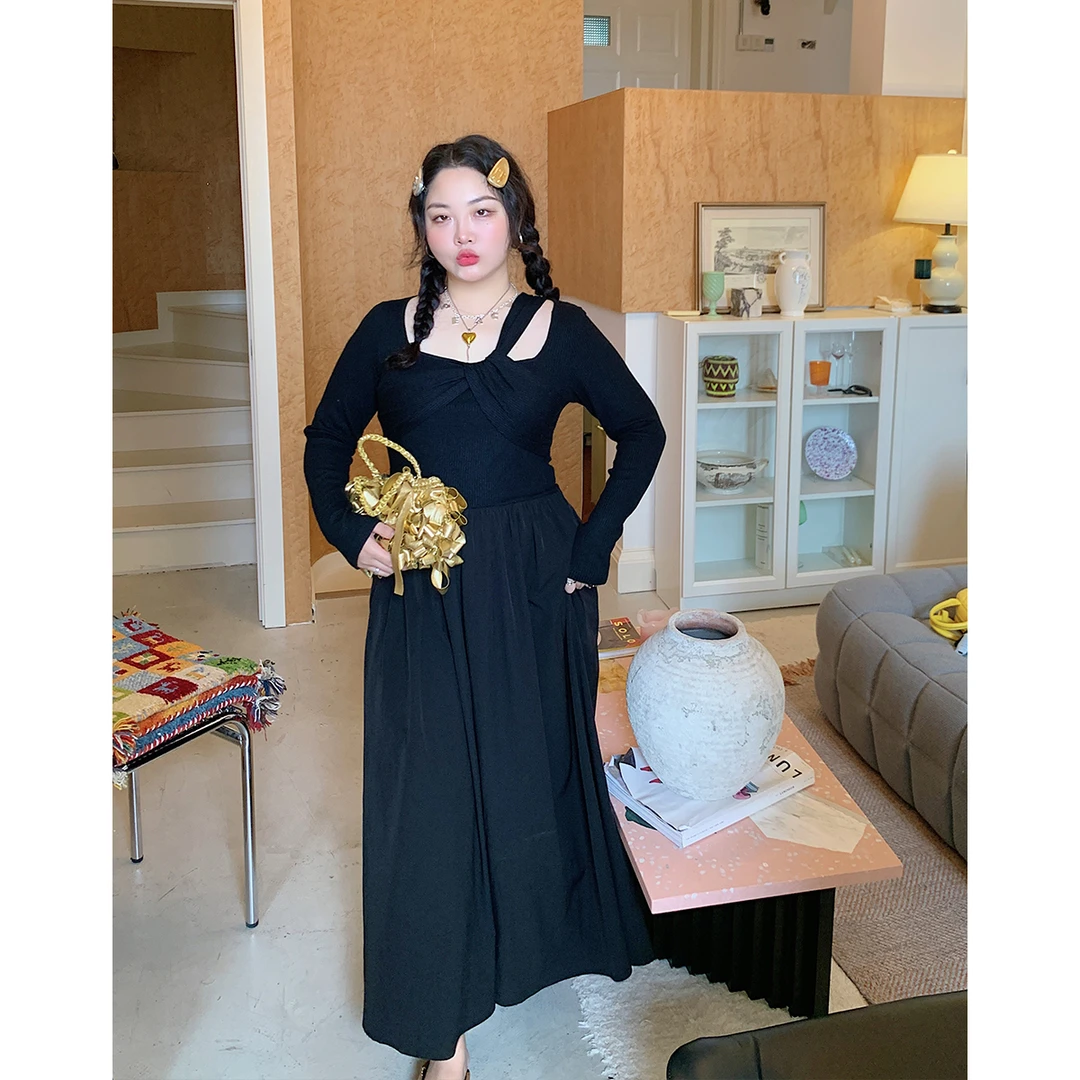 Dazi金大支  赫尔千金  黑色礼服连衣裙0630/0430