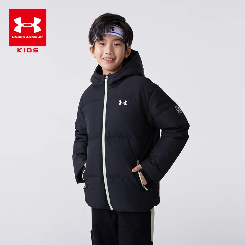 Under Armour/儿童冬季连帽羽绒服保暖加厚防风