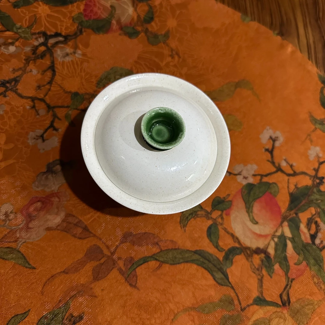 景德镇千瓷茗兮小绿扭盖碗