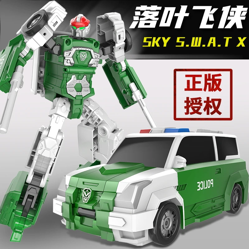正版咖宝车神之炫舞战队落叶飞侠变形机器人玩具儿童机甲金刚男孩