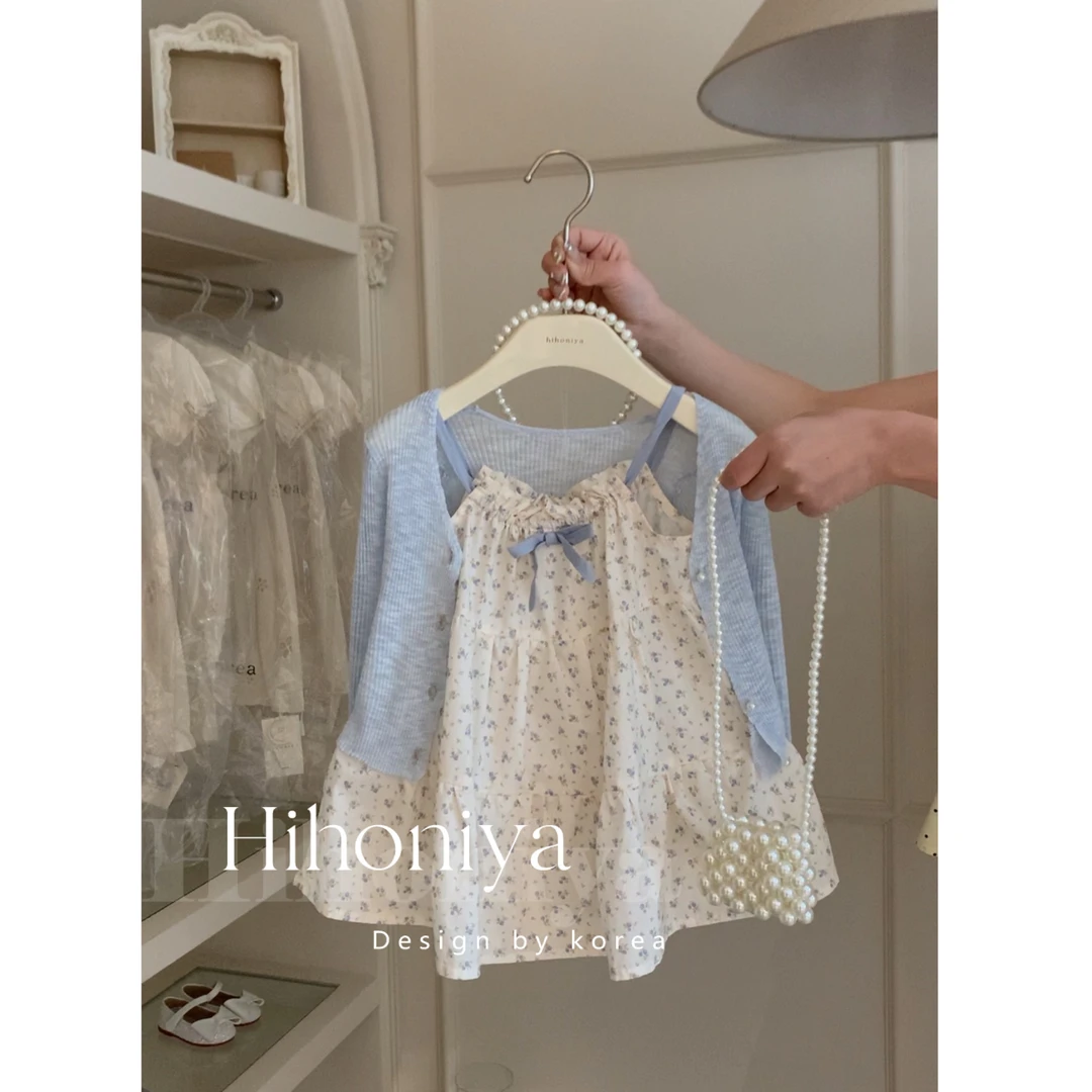 现【海盐】三Hihoniya~2024夏季甜美宝宝吊带连衣裙