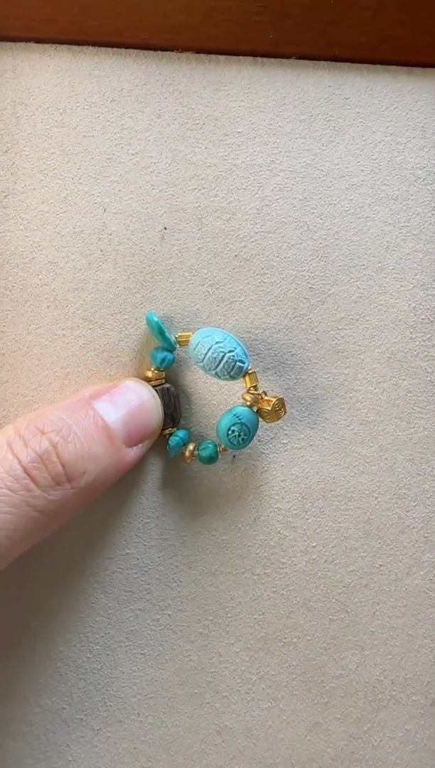 【闪购商品】绿松石戒指18K金镶嵌B01118