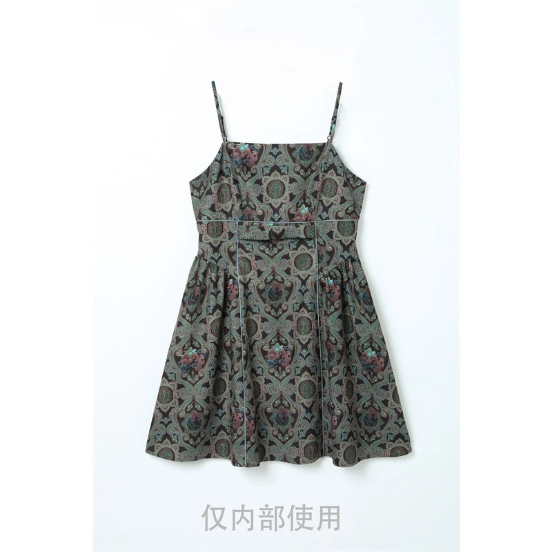 L222满印吊带裙（不含配饰）