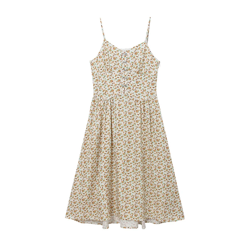 L573度假风吊带连衣裙