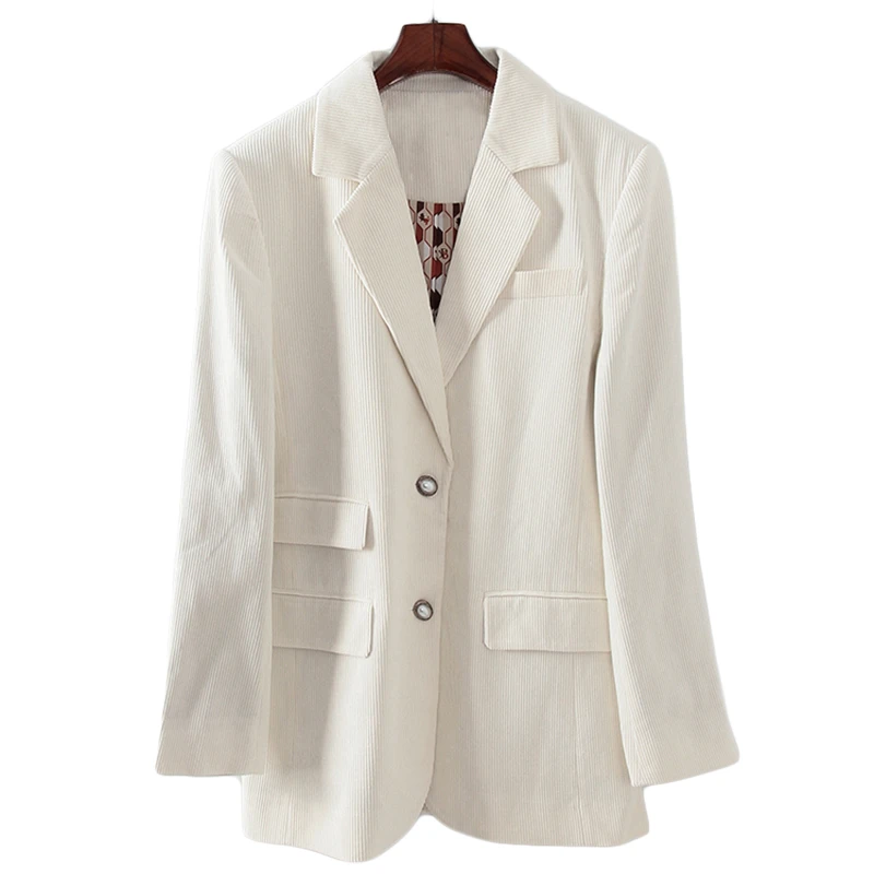 L089    时髦灯芯绒西装