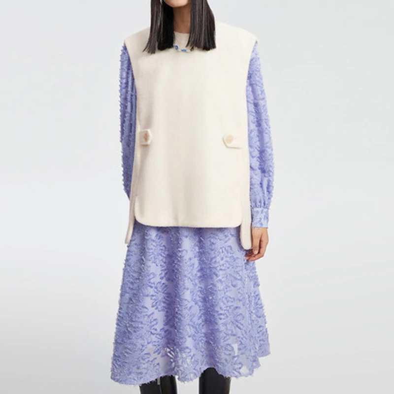 L217针织呢马甲（不含配饰）