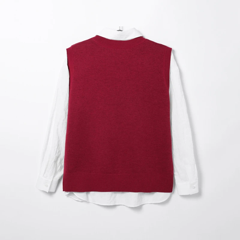 Z363两件式百搭线套衫