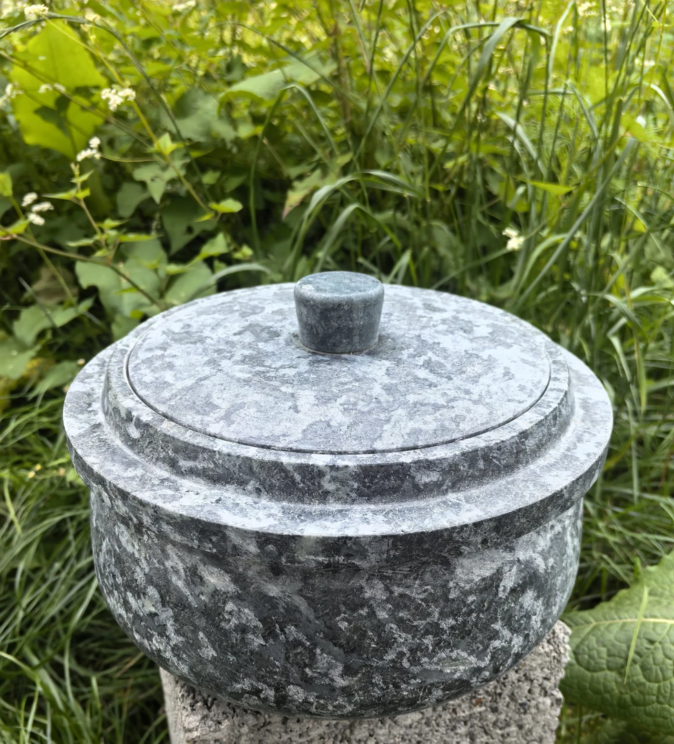 [藏地小虎]西藏墨脱软皂石锅 圈锅 4L（电磁炉款）