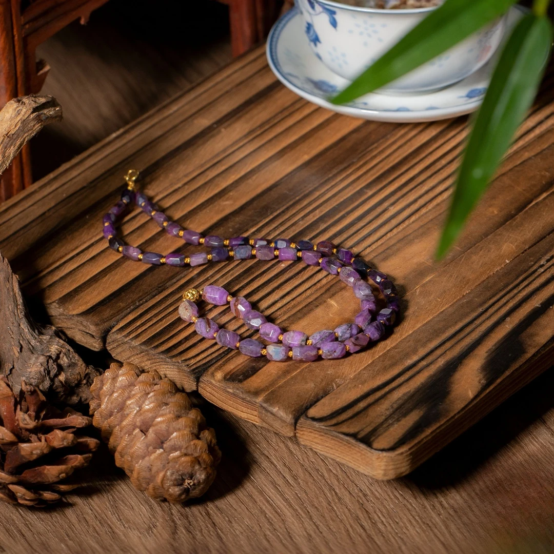 书宁丨全玉化舒俱来切面项链/长45cm/多样性发/P3620/18/孤