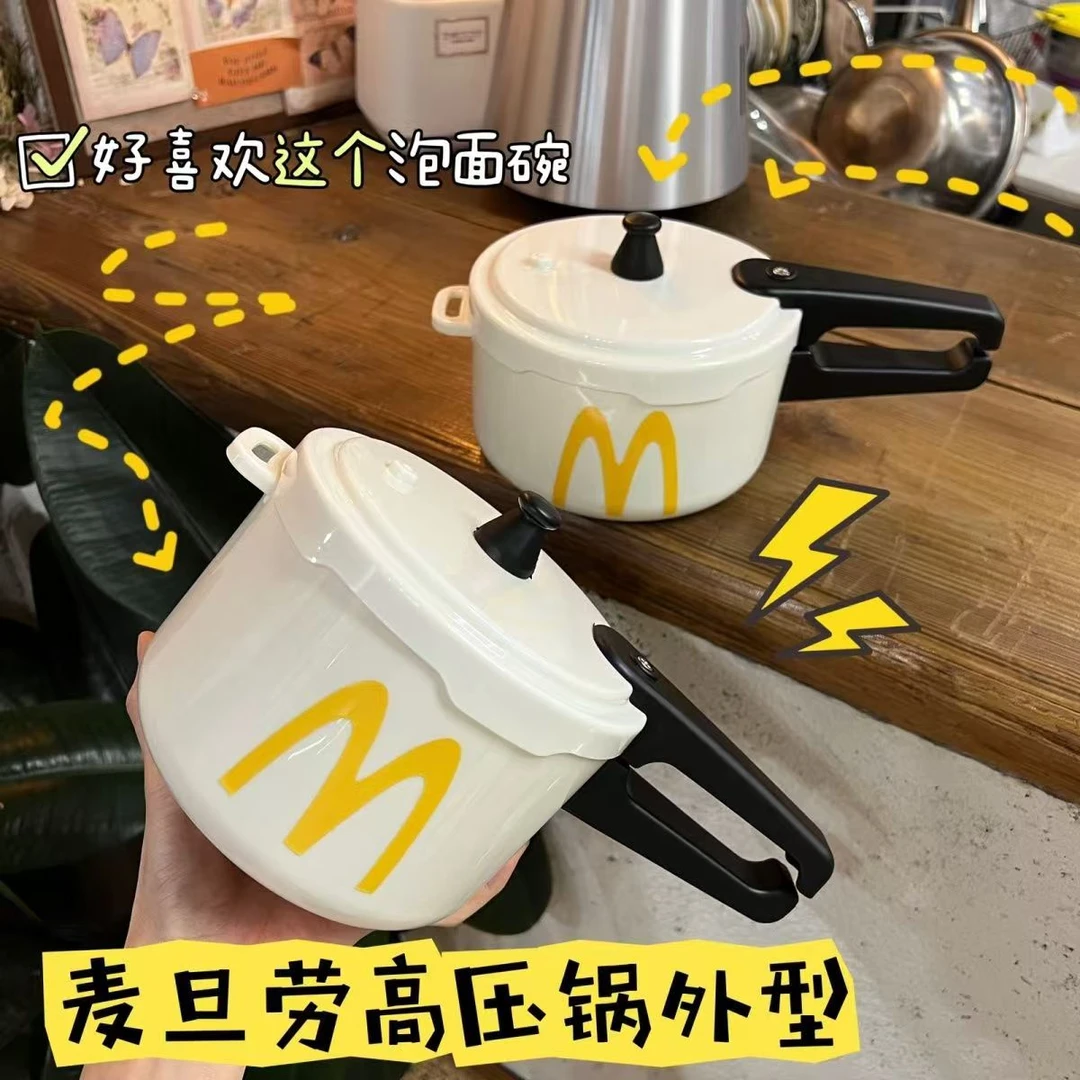创意高压锅304不锈钢泡面碗带盖学生宿舍饭盒学生专用碗便携饭盒