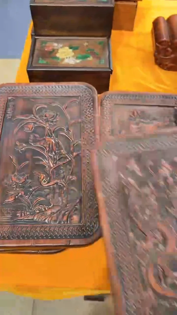 【闪购商品】木紫檀满雕刻大茶盘11111111