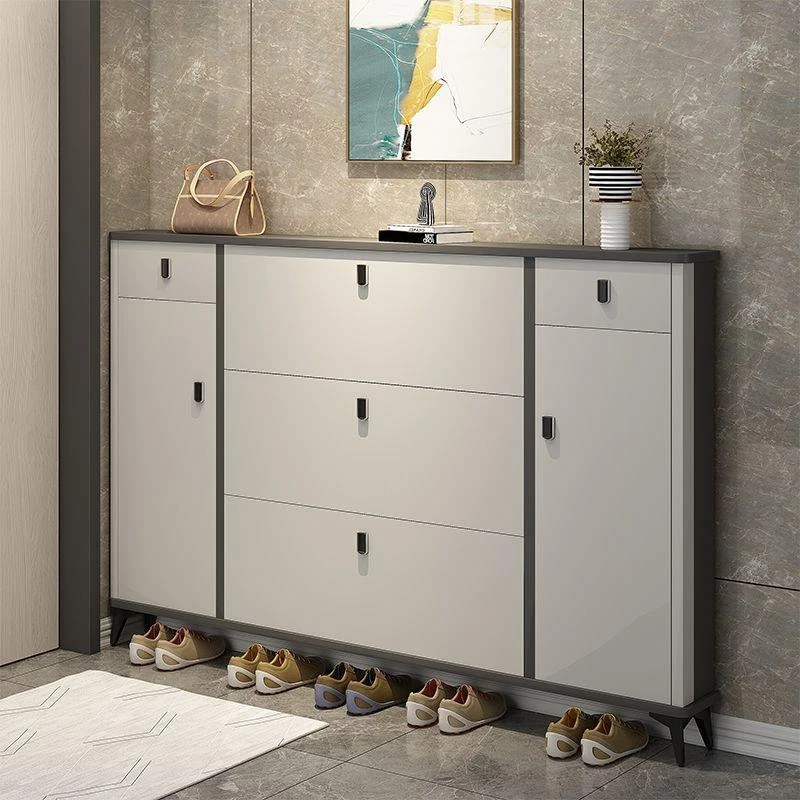 超薄鞋柜门后大容量鞋柜带抽屉靠墙家用简易鞋子收纳柜轻奢鞋架子
