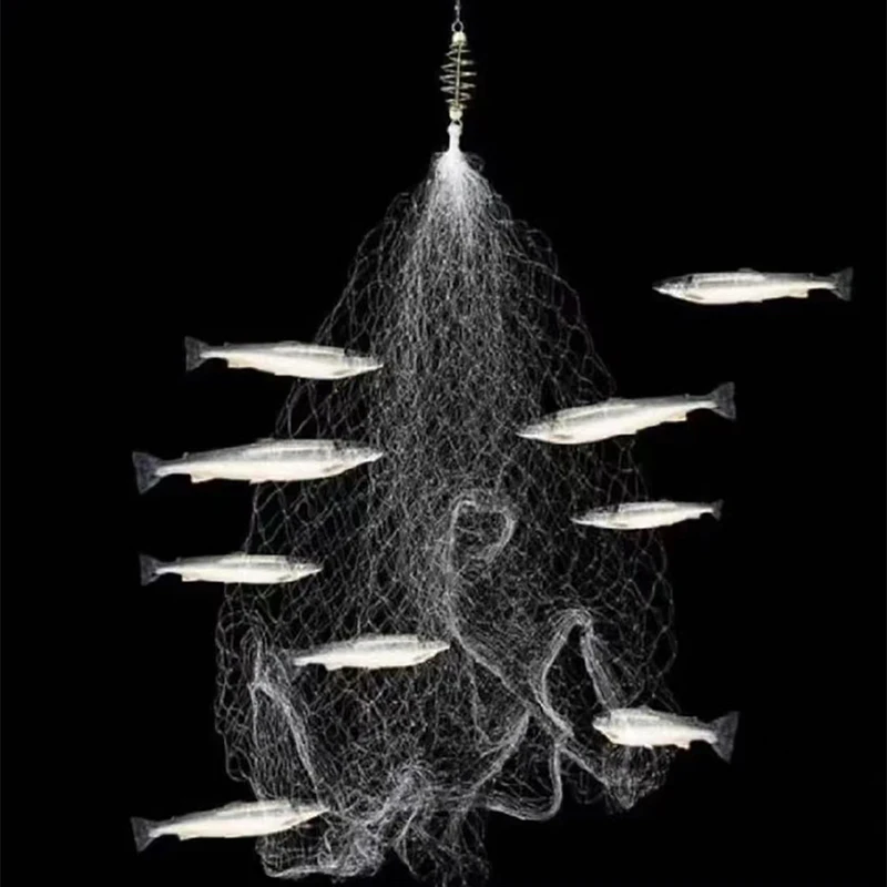 新型霸王捆爆炸网新型霸王捆鱼网海杆钓鱼视频网高科技捕鱼器