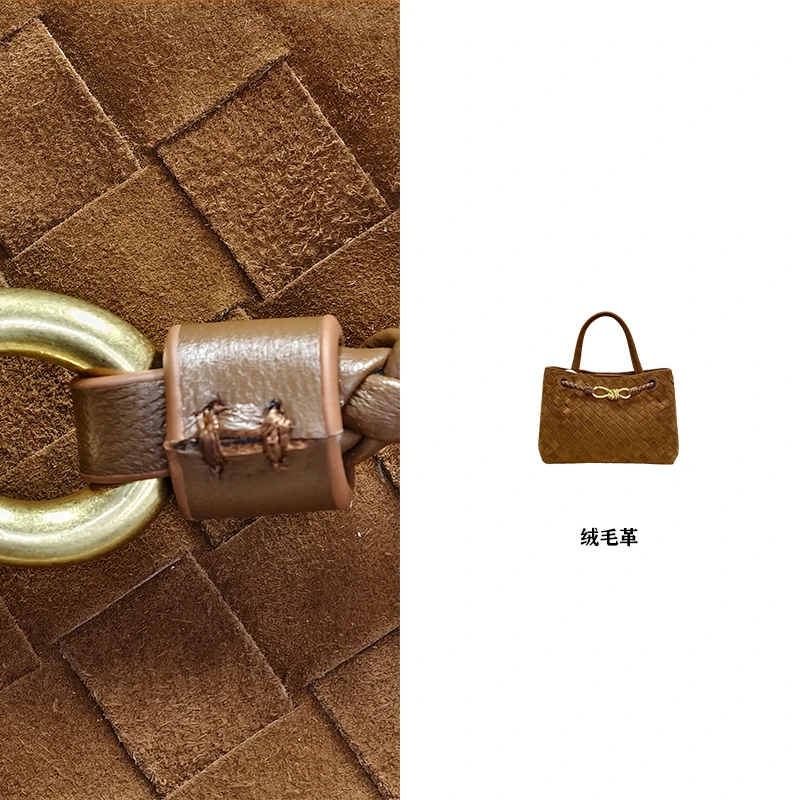 【陈主任定制】羊皮手工编织8字扣反绒10018