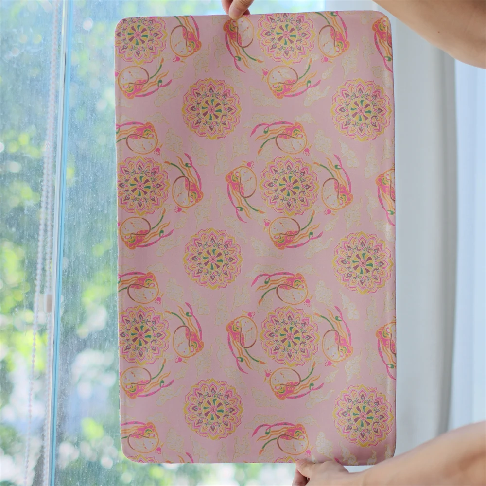 问春风 敦煌飞天兔双面茶席国风隔热防水防烫透气茶道配件56*35