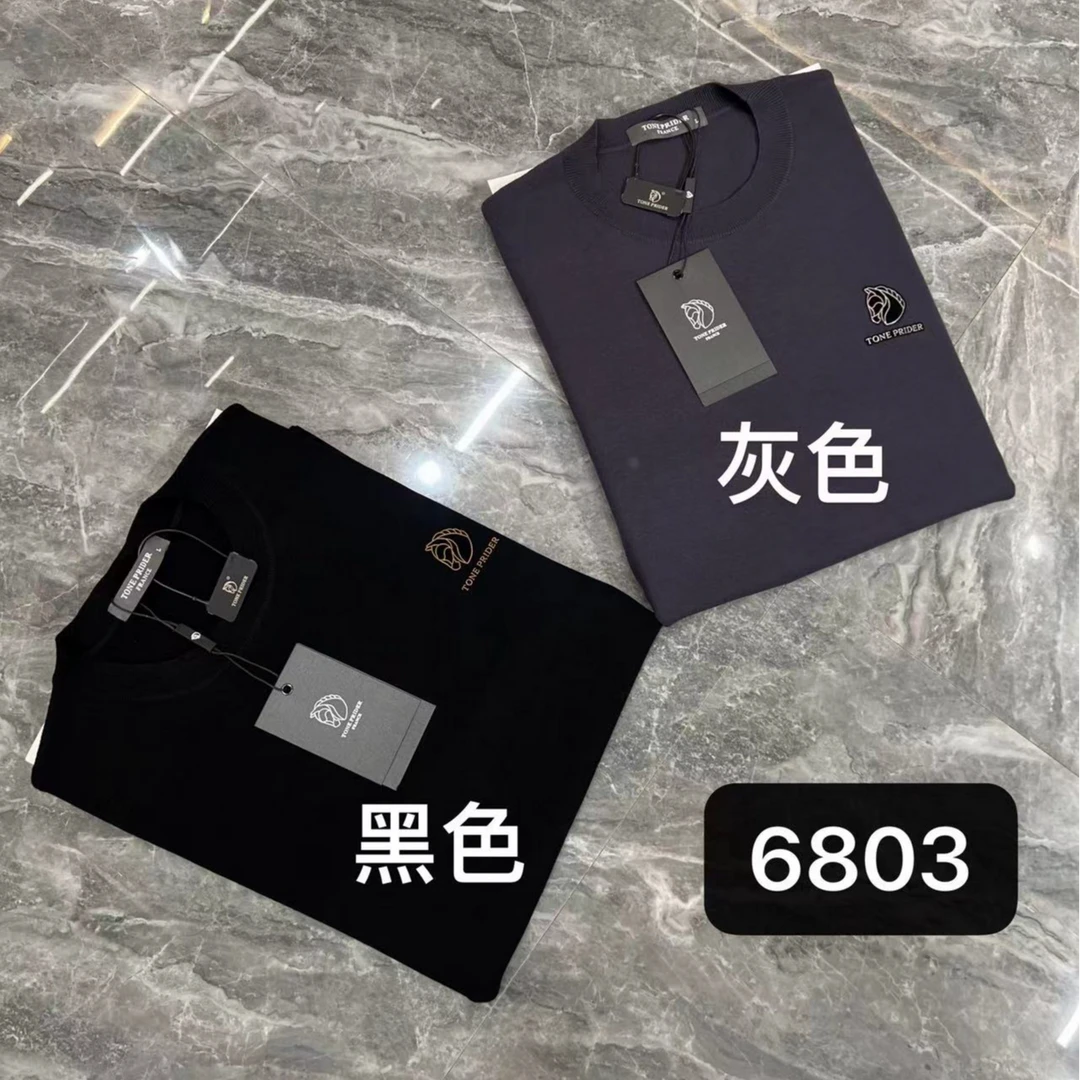 男士秋冬圆领长袖6803