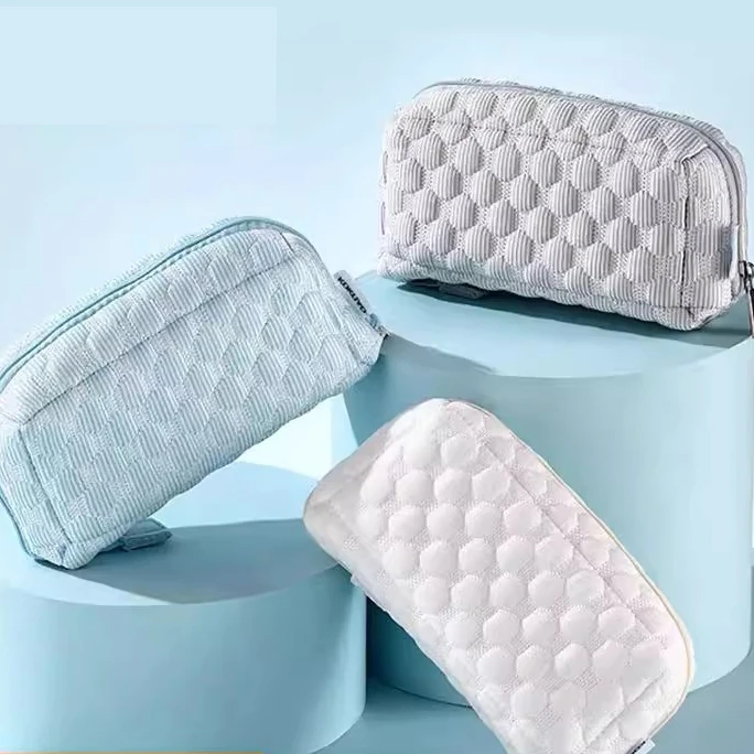 凉感枕枕包大容量学生笔袋可摊开柔软舒适化妆包