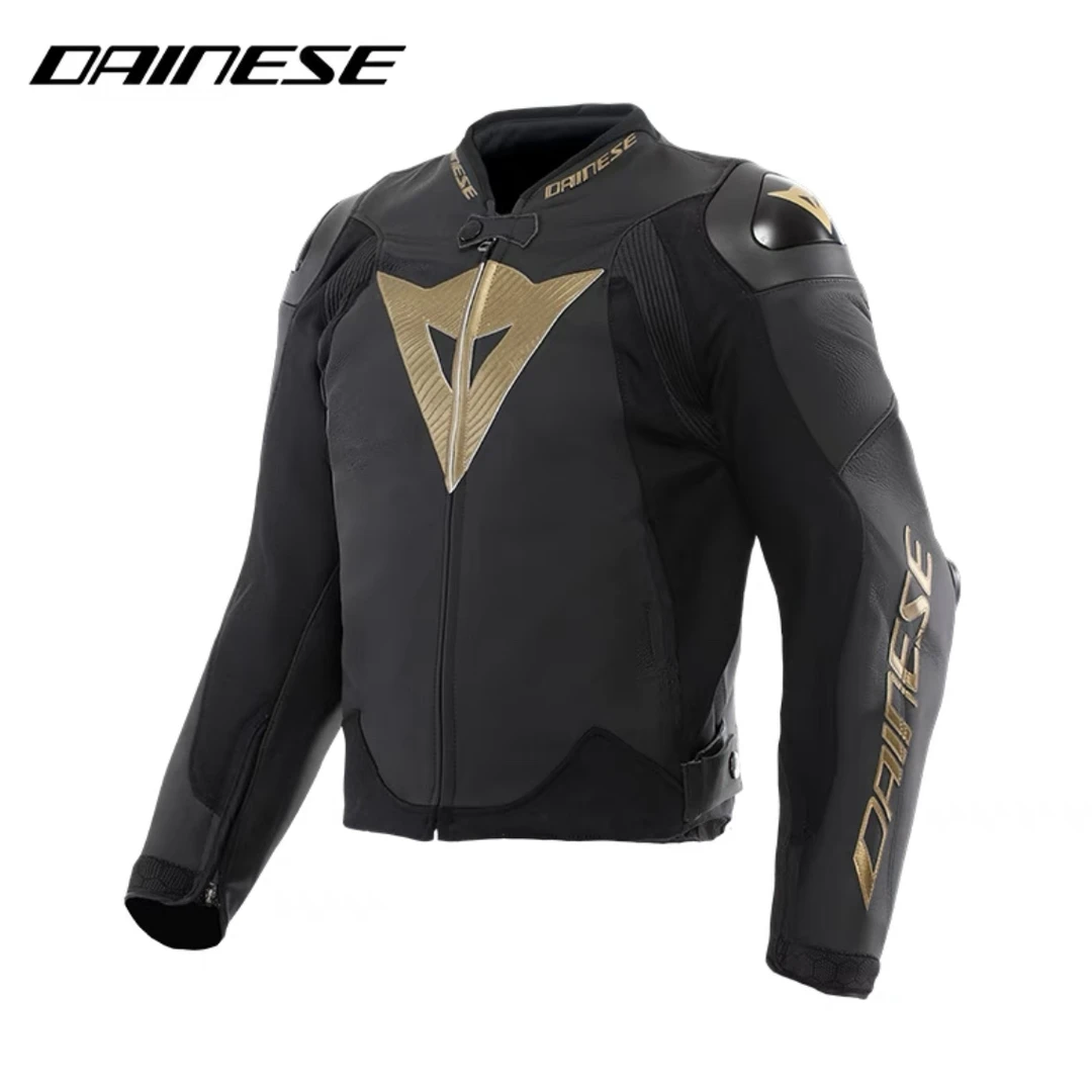 DAINESE/丹尼斯VIVIDO LEATHER亚洲版骑行服男摩托车透气赛车服