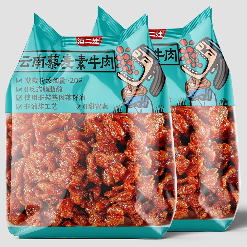 滇二娃农科院藜麦素牛肉童年回忆网红小吃怀旧休闲零食麻辣面筋条