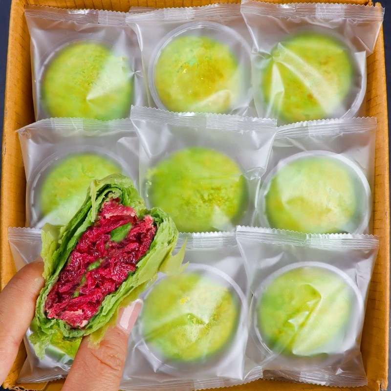 滇二娃农科院抹茶玫瑰鲜花饼现烤云南特产解馋零食32克糕点早餐