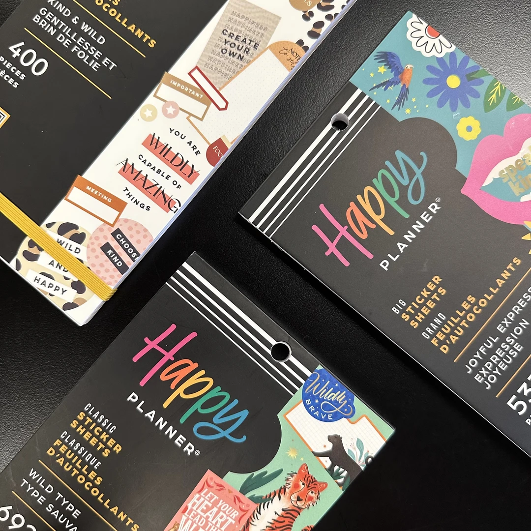 【摩登豹纹贴纸合集】HAPPYPLANNER30张计划本笔记本装饰素材贴纸本