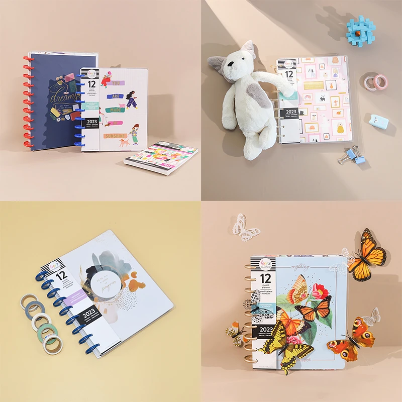 HAPPY PLANNER计划本套餐活页蘑菇环可拆卸120g双胶纸