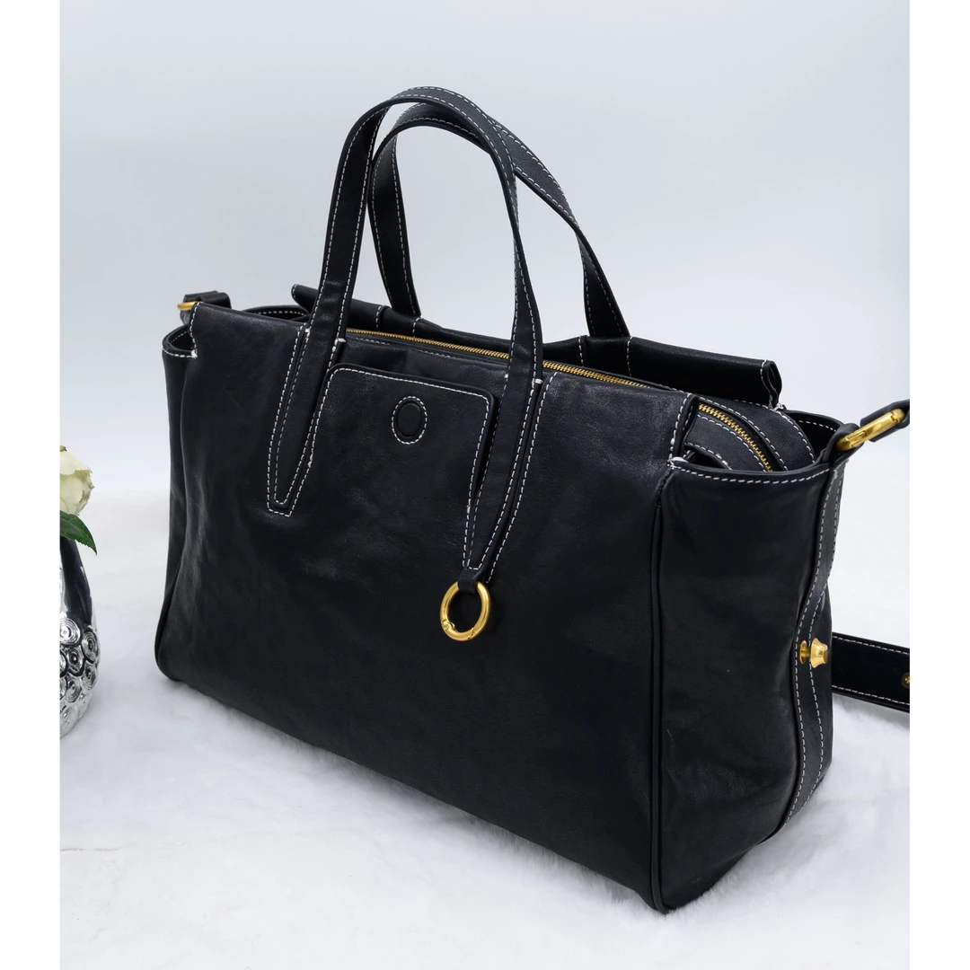 托特包——宝恩新款时尚真皮手提单肩托特包24634