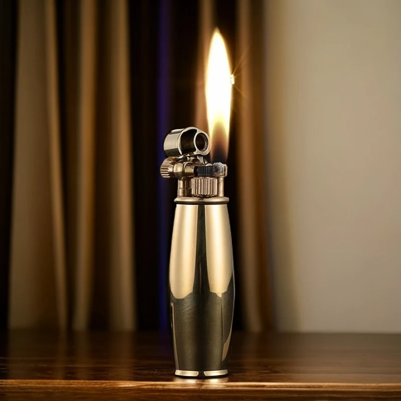 黄铜 小胖墩 手工抬臂个性怀旧点火老式创意打火机