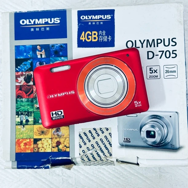 95新 Olympus/奥林巴斯 奥林巴斯d705带原盒1400w像素出片港风