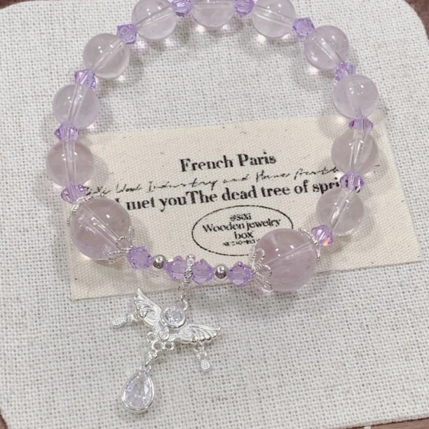 31《天使权杖》紫水晶施华洛s925银手链多样性发货（银氧化属正常）