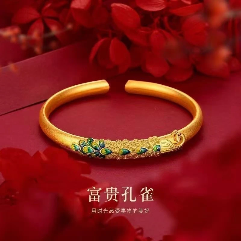 合金手镯 欧美复古雕花波西米亚风十字架开口可调节百搭时尚