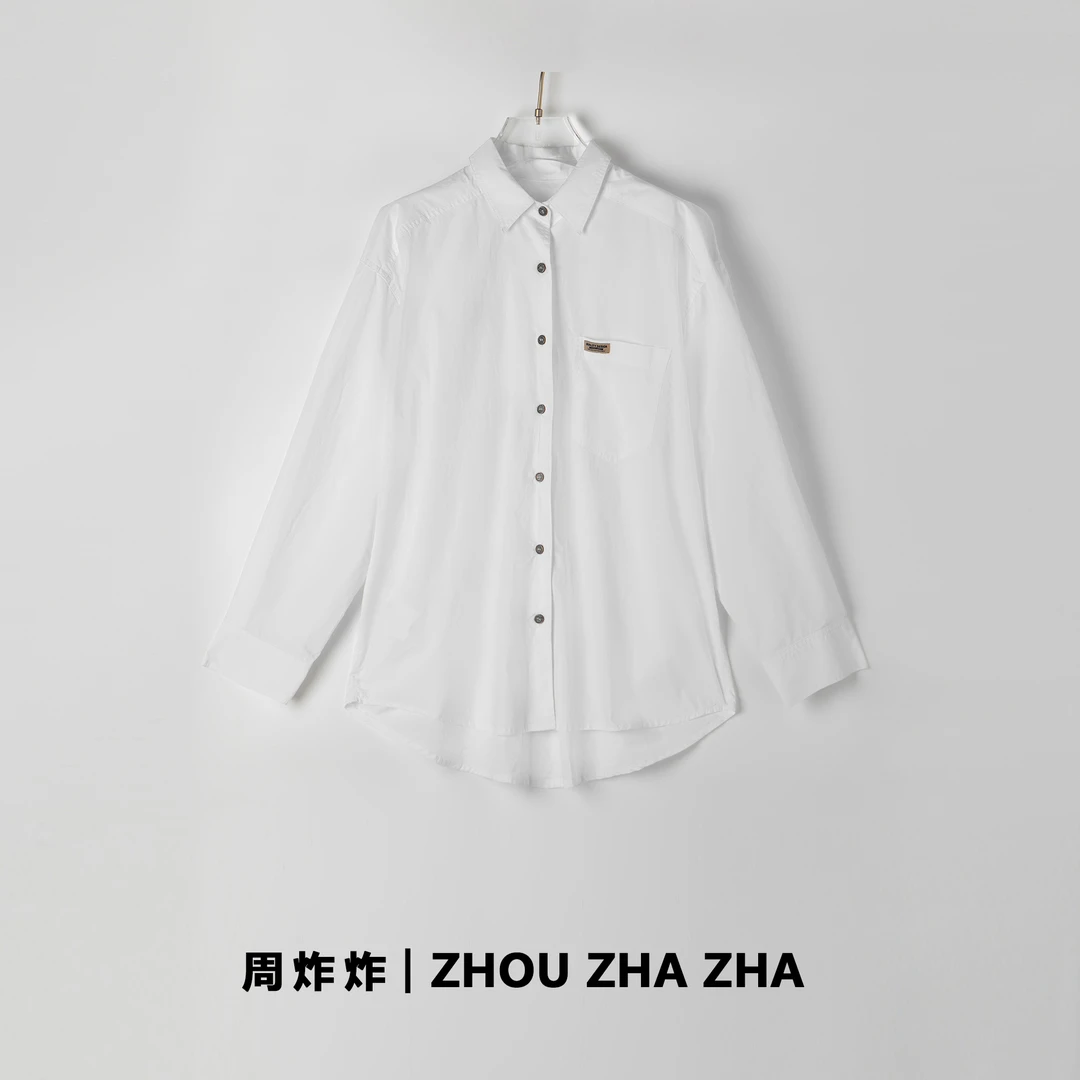 【周炸炸】2024新款白色衬衫#249417