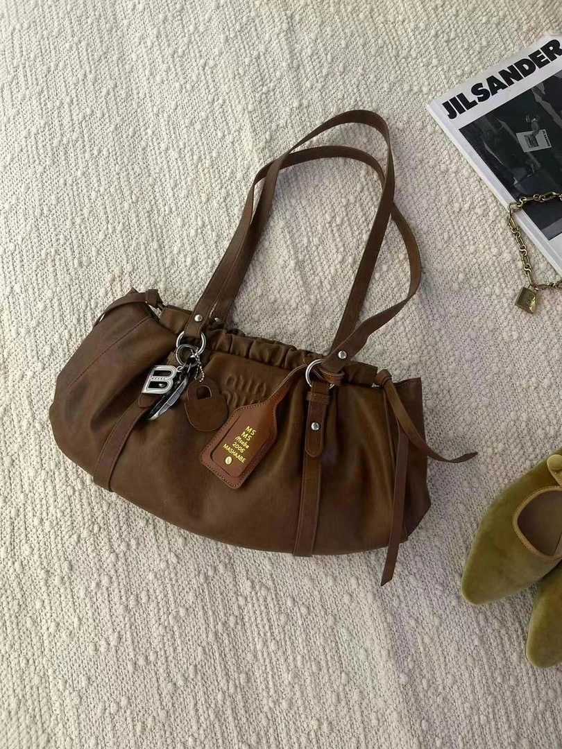 （97家）韩系百搭2024秋季新款机车包腋下包好看洋气又百搭