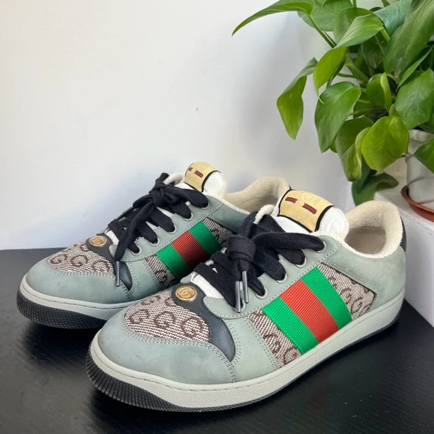 GUCCI/古驰41欧码脏脏鞋做脏做旧板鞋无配件成色自定义wdf677