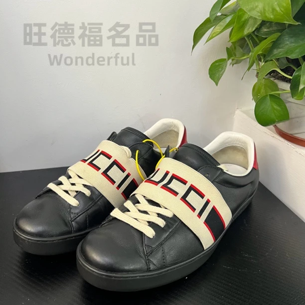 GUCCI/古驰42欧码弹力腰带黑板鞋无配件成色自定义/时尚/wdf263
