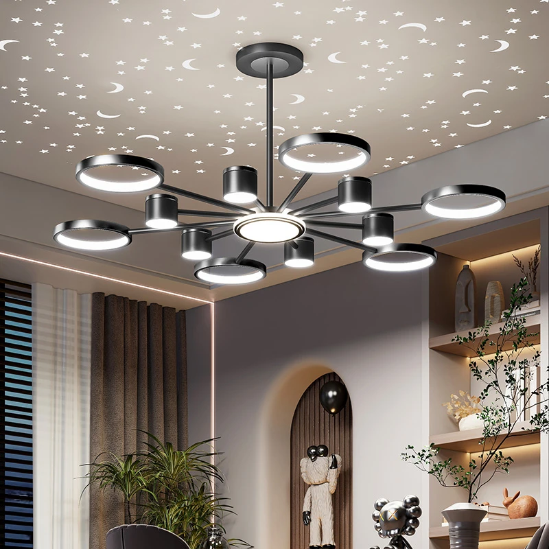 客厅大灯2025新款简约大气高档现代轻奢松弛感网红艺术创意吊灯