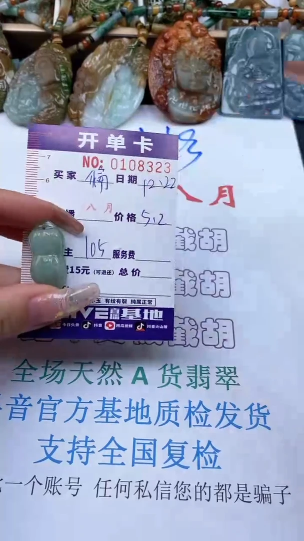 【闪购商品】翡翠颈饰未镶嵌翡翠007