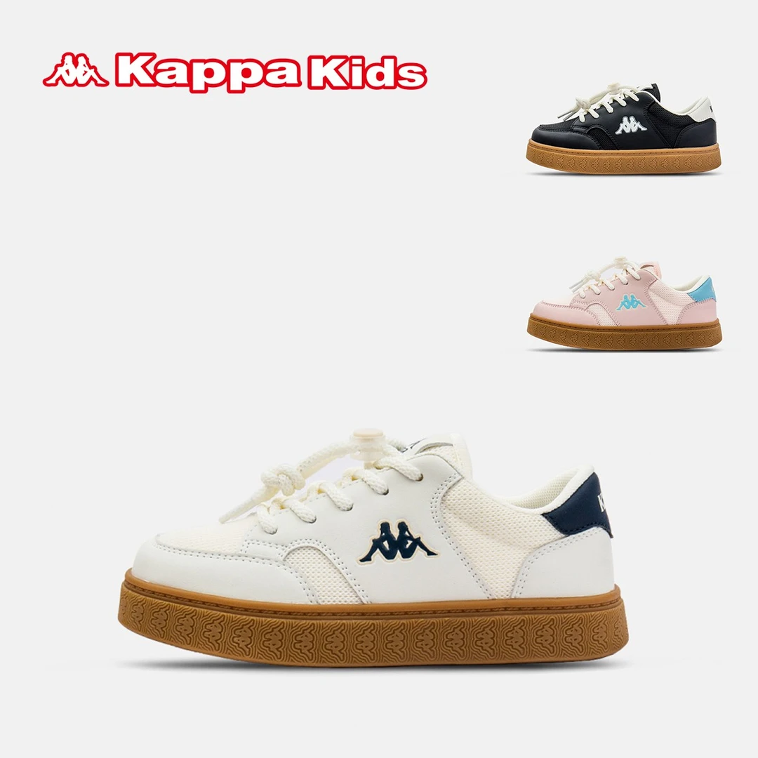 Kappa Kids卡帕2025春夏休闲百搭舒适透气童鞋儿童中大童透气减震