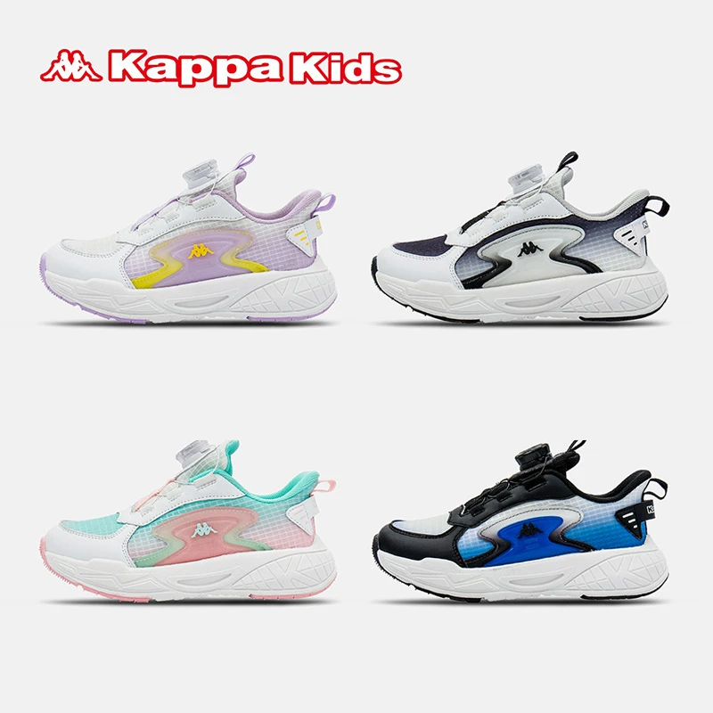 Kappa Kids卡帕夏季儿童女童2024新款休闲鞋中大童小童网面运动鞋