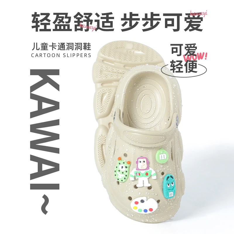 夏季EVA亲子可爱儿童洞洞鞋家居室内拖鞋外出户外沙滩鞋软底外穿