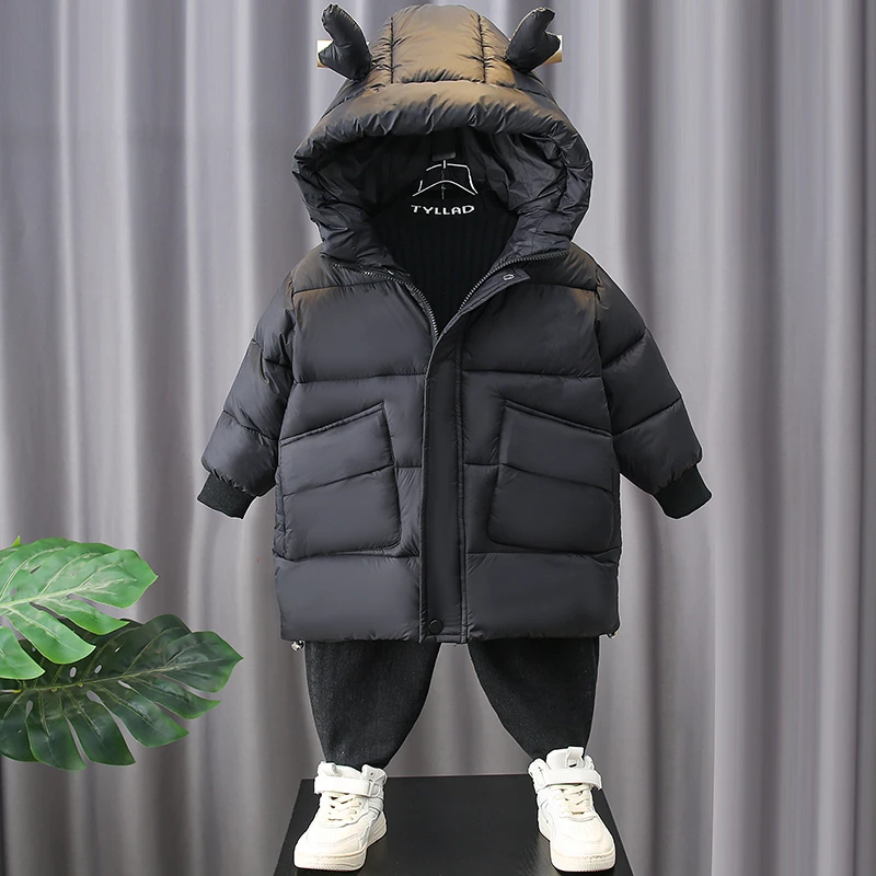 男童棉服卡通2023新款痞帅儿童冬季棉衣加厚宝宝冬装棉袄保暖连帽