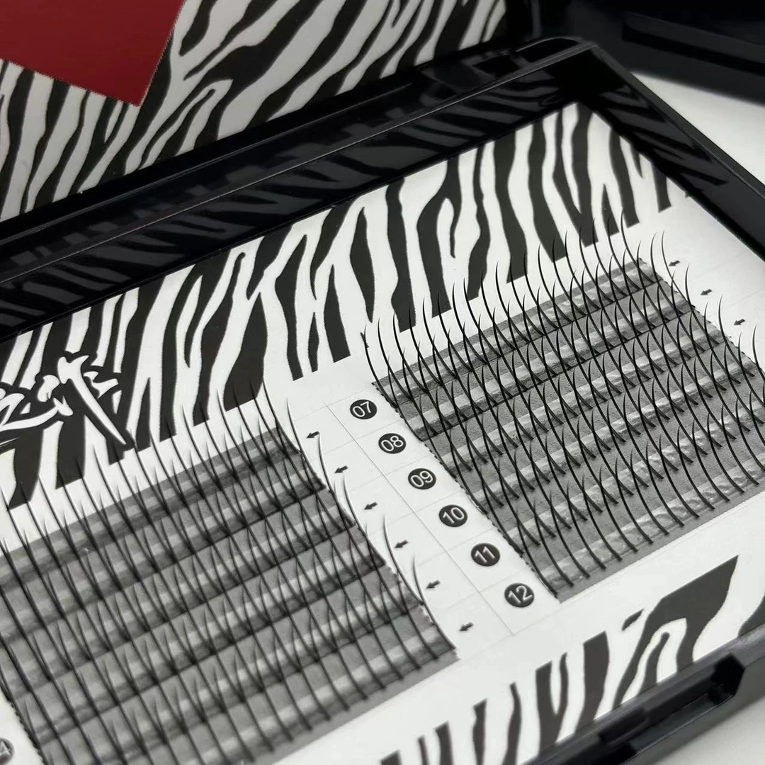 睫初之作网红仙女嫁接睫毛自然美睫店专用A型单簇芭比眼漫画仙子